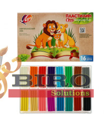 Pastă de modelat ZOO, 16 culori x 15 gr.